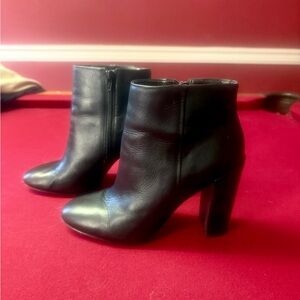 Aldo Sleek Black Ankle Booties